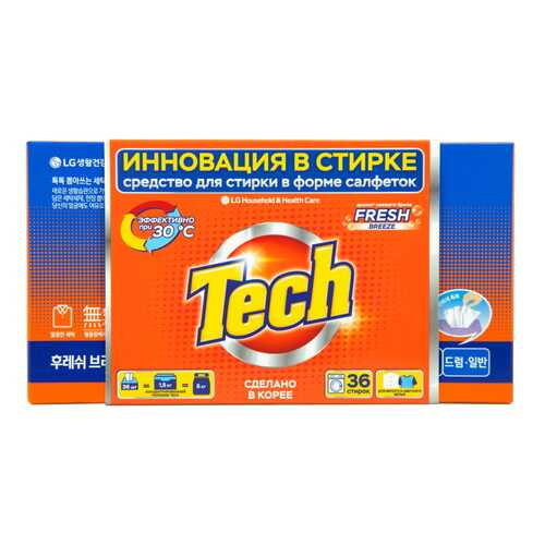 Средство для стирки в листах Tech fresh breeze 36 штук в Tescoma