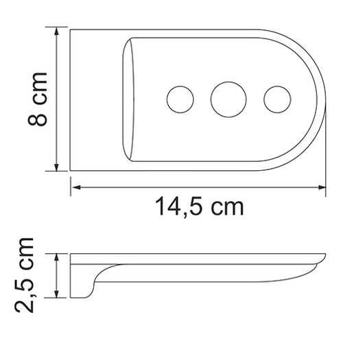 Мыльница решетка, Wasserkraft Kammel K-8369WHITE в Tescoma